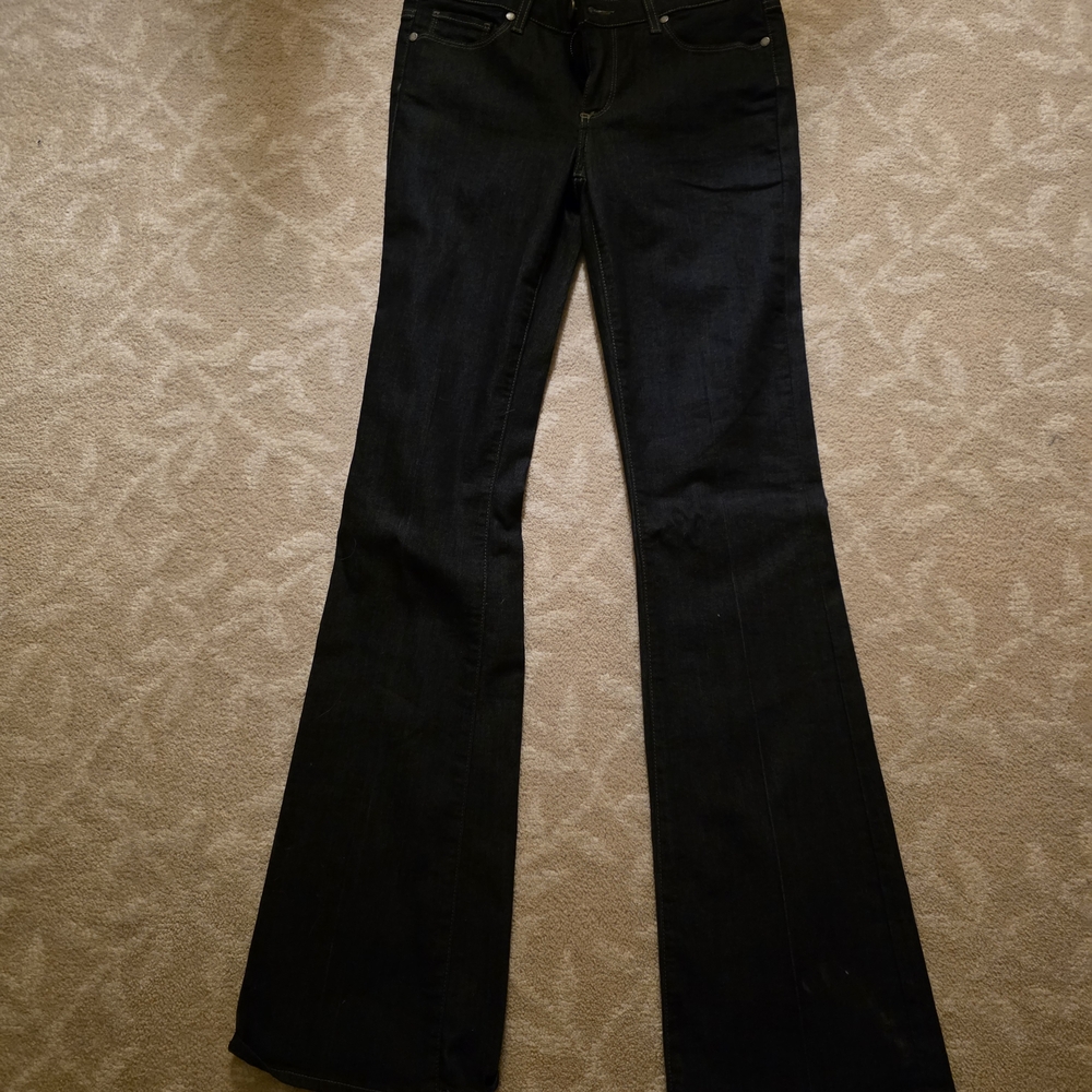 Classic Dark Blue Flared Women's Jeans